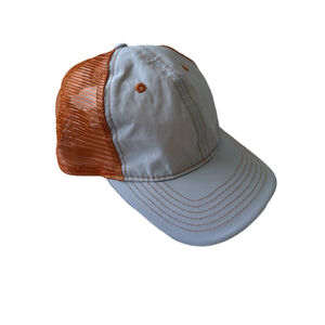 Women's Athleta x Headsweats Light Blue Orange Mesh Trucker Hat One Size